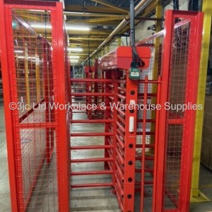 Used Full Height Twin Turnstile With Secure Gates